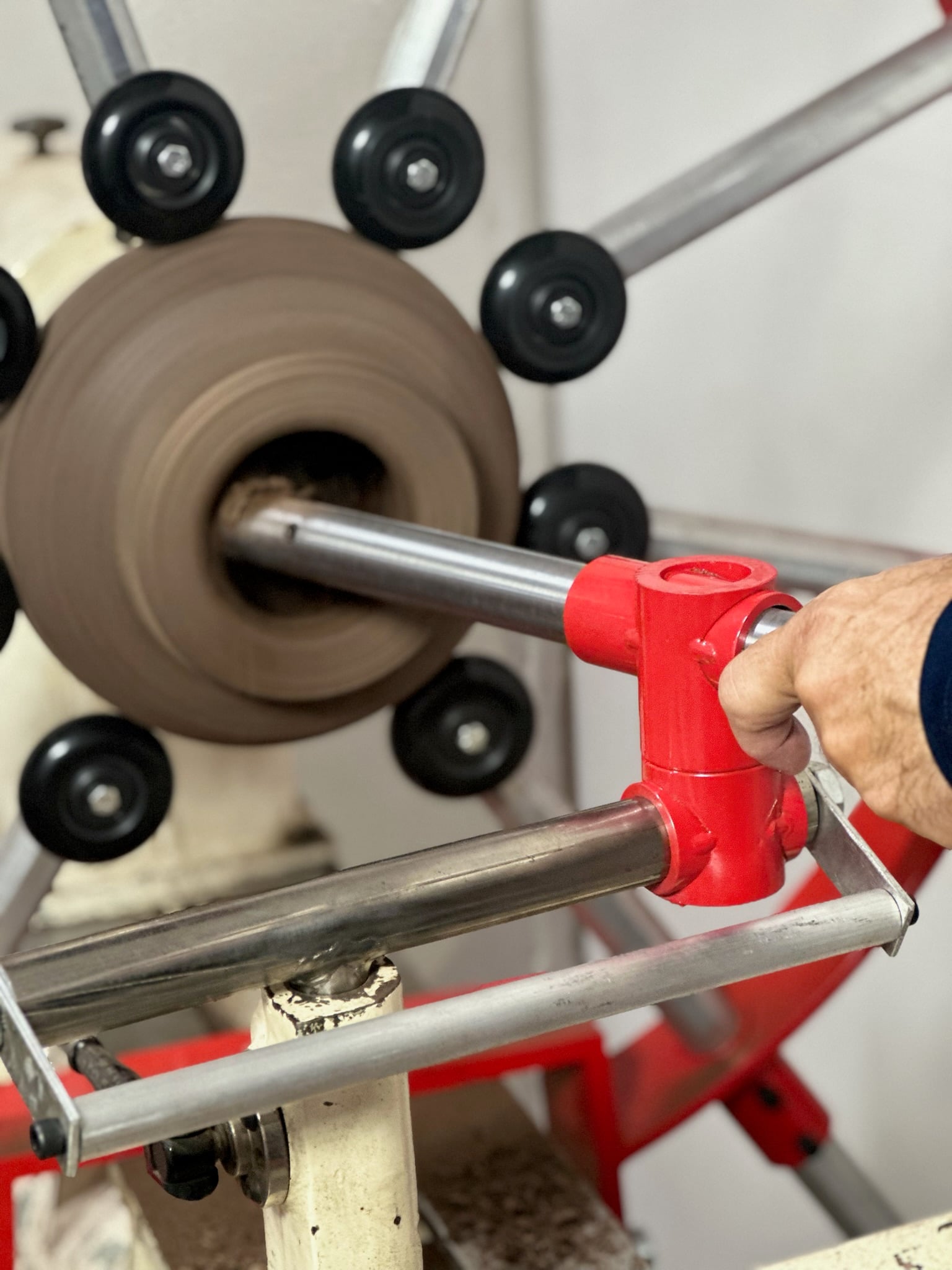 Clark Fulcrum Support Tube in action with Clark Hollowing System