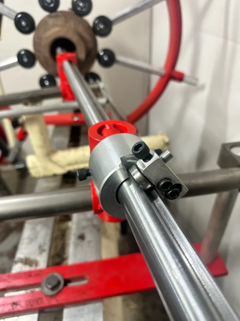 Detail of Clark Hollowing System bearing limiter