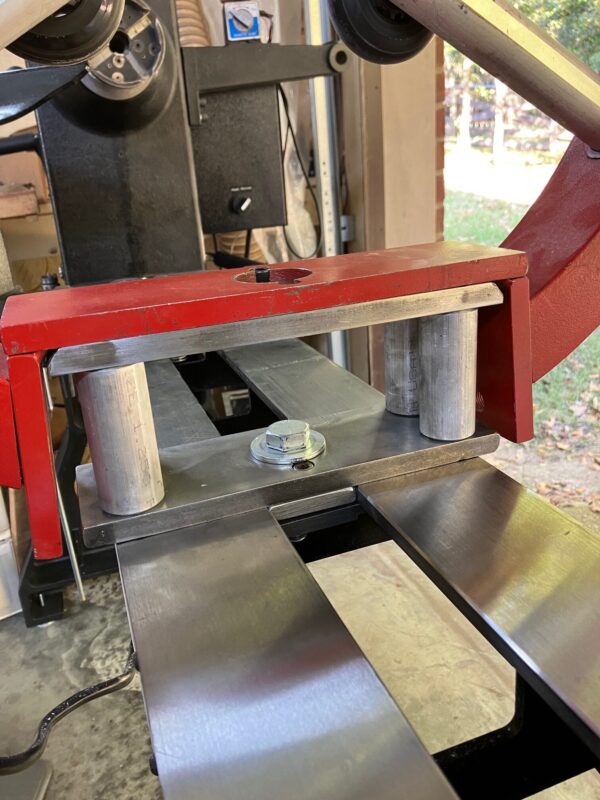 Wrap around base with booster for Clark Steady Rest