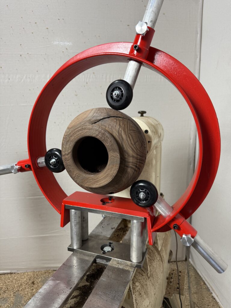 12" swing Clark Steady Rest booster to fit a 24" swing lathe