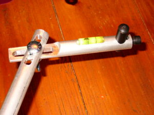 Adjustable laser holder to wrap around Clark Steady Rest rest arm