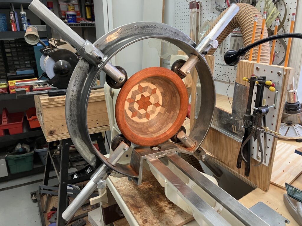 4 arm Clark Steady Rest on 12" Oneway lathe