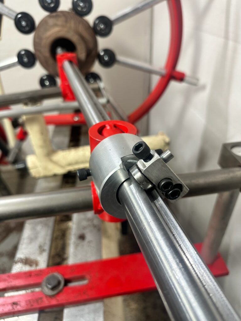 Detail of Clark Hollowing System bearing limiter