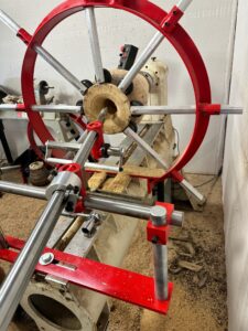 7 arm Clark Steady Rest with Clark Hollowing System